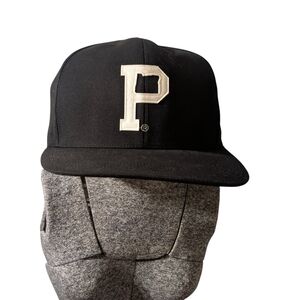 🏔️ Giant Novelty Portland Gear "P" Hat Noggin Boss Black/White Baseball Cap